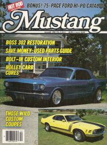 MUSTANG by HOT ROD 1985 SUMMER V 3, #2 - CUSTOMS, 4X4